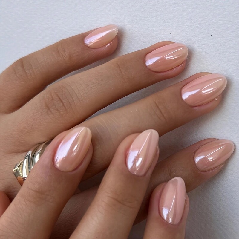 Amazon's Cross-Border Hit Product: Hailey's Same Style Pink Electroplated Wearable Nail Art Pieces, Instagram-Style Nail Art Amazon's Cross-Border Hit Product: Hailey's Same Style Pink Electroplated Wearable Nail Art Pieces, Instagram-Style Nail Art