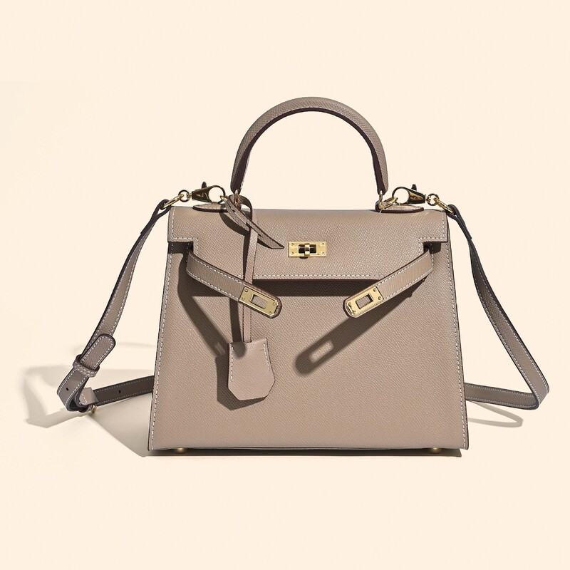 Factory Direct Sales Genuine Leather Women's Bag Kelly Bag Fashion Commuter Ep Palm Print Cowhide Crossbody Bag Women's Handbag Factory Direct Sales Genuine Leather Women's Bag Kelly Bag Fashion Commuter Ep Palm Print Cowhide Crossbody Bag Women's Handbag