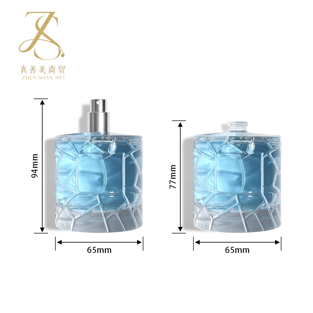 Inventario de alto grado de vidrio botella de perfume envasado spray conjunto completo de botella de perfume de 100ml image 7