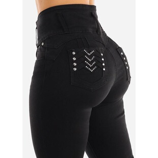 U 70073 High Waist Ripped Skinny Jeans �����ƶ�ţ��ѝ ��