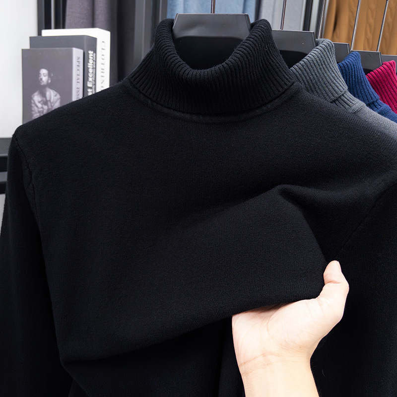 400g High-Quality Anti-Pilling Core-Spun Yarn Sweater 2025 Autumn and Winter Warm Turtleneck Turn-Down Collar Base Layer Men's Knitwear 400g High-Quality Anti-Pilling Core-Spun Yarn Sweater 2025 Autumn and Winter Warm Turtleneck Turn-Down Collar Base Layer Men's Knitwear