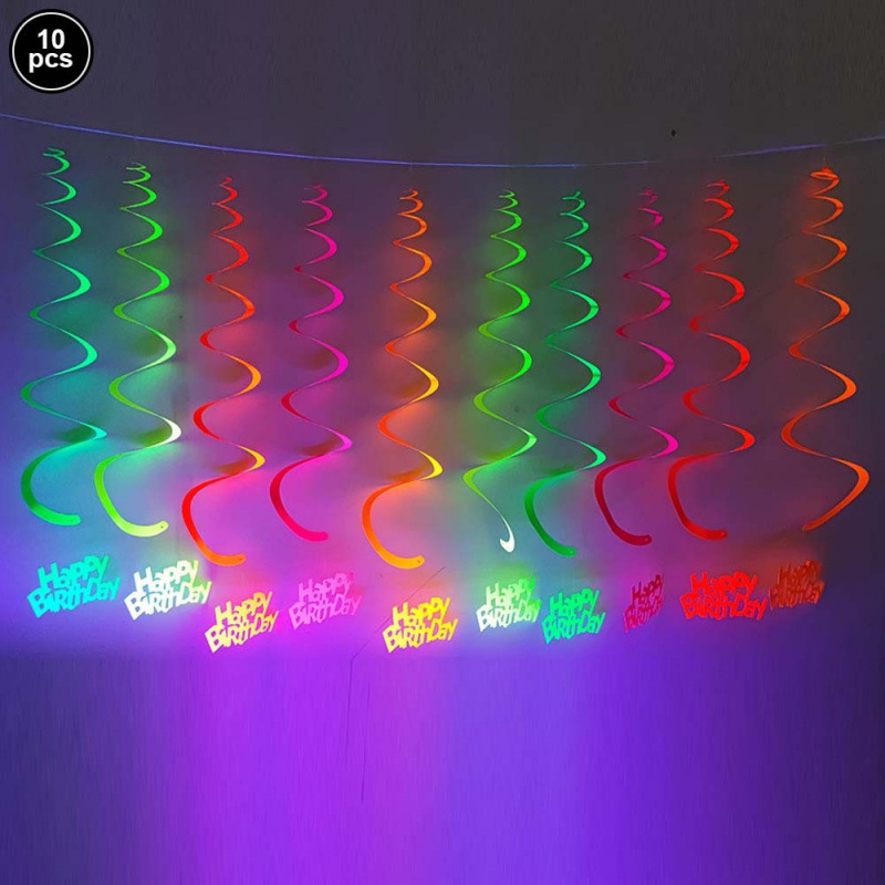 5 Roll UV Blacklight Reactive Tape Fluorescent Cloth Tape