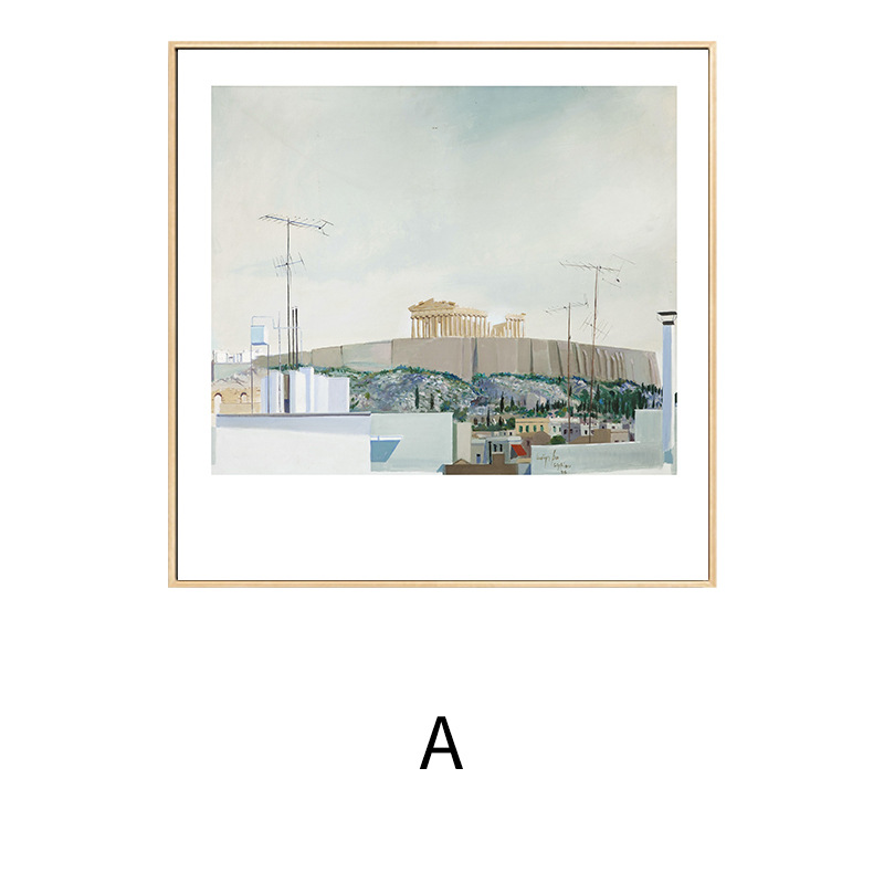 Spiros Niche Light Luxury Art Decorative Painting Living Room Painting Dining Room Square Landscape Painting Bedroom Mural Painting