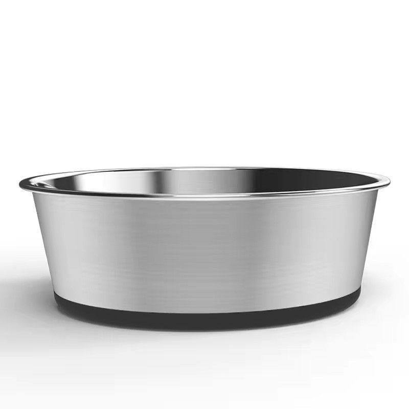 跨境热销不锈钢狗碗防打翻防滑底狗盆宠物食具饮水宠物碗猫碗