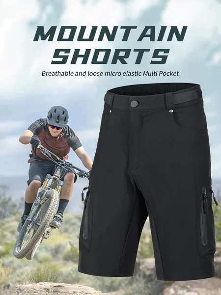 Men's Sports Shorts Cross-Border Popular Fashion Five-Point Shorts Outdoor Cycling Breathable Quick-Drying Cycling Shorts