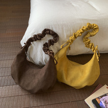 斜挎包包女2025新款时尚百搭单肩包大容量高级感复古通勤包饺子包