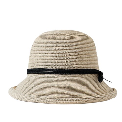 Women's Summer Sun Hat Fishing Cap Sunshade Hat All-match Anti-UV Simple and Fashionable Straw Hat for Spring and Autumn