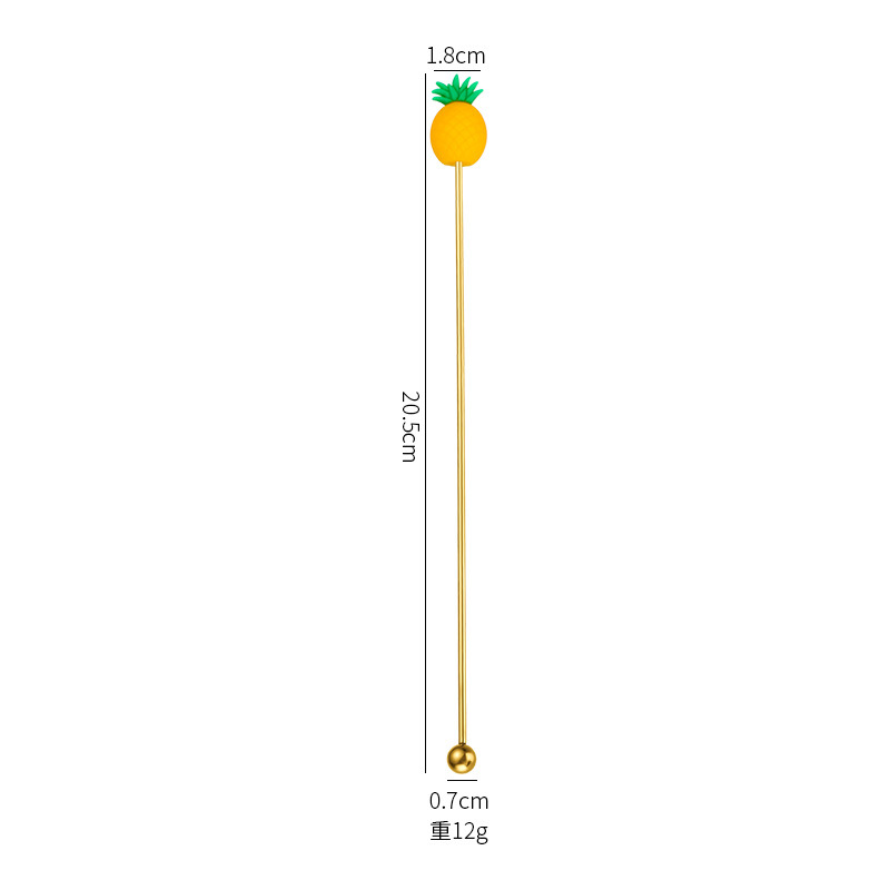 304 소재 19CM 파인애플 볶음스틱 [골드]