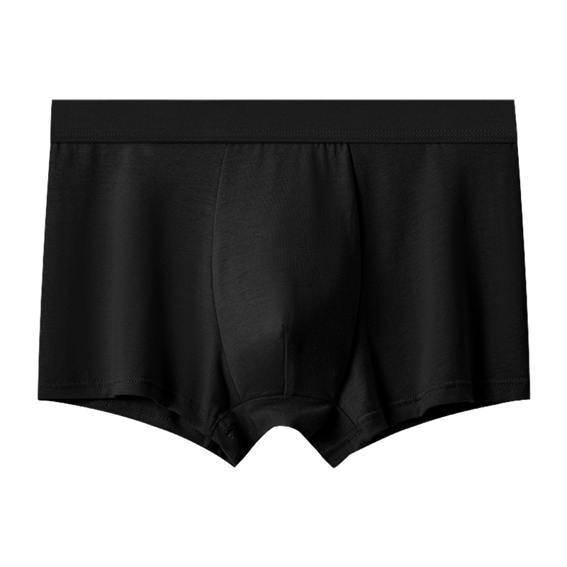 Pantalones interiores de hombre de cintura media de color sólido antibacteriano respirable piel cómoda pantalones planos fabricantes de hombres al por mayor