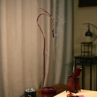 【Refined Dragon Hanging Incense】Ancient Handmade Lacquer Bamboo Incense Holder Bamboo Incense Stick Incense Burner Dragon Head Bamboo Stand Incense Hanging