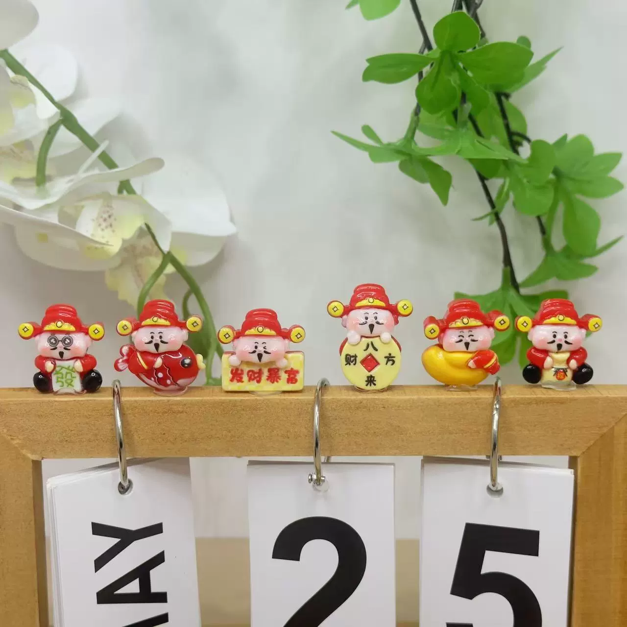 Новый год Бог Богатства Внутренний экран электромобиля