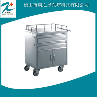 厂家现货不锈钢急救车换药车护士送药手推车诊所移动工具车