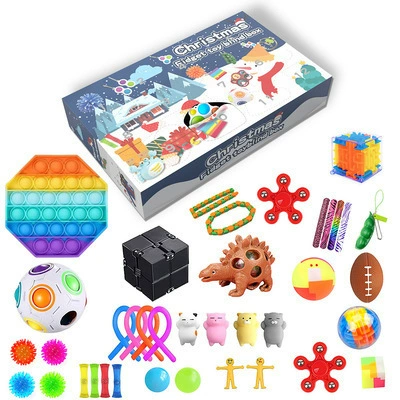 Набор, игрушка, календарь, 24 дня, антистресс