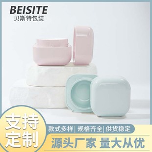 New Arc Square Fully Blackout Nail Polish Glue Tank Morandi Color Pp Material Pressure-Resistant and Not Fragile Manufacturer Customized