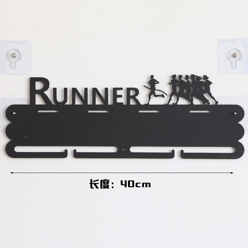 En stock Medallero de hierro estante de exhibición de medalla de maratón medalla de oro estante de almacenamiento variedad creativa