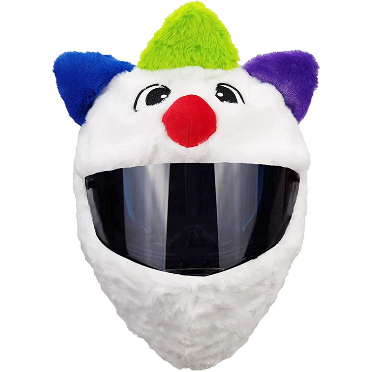 2023 transfronteriza ciclismo caliente tapa del casco frito calle de la motocicleta casco de felpa cubierta casco de la motocicleta de dibujos animados cubierta protectora