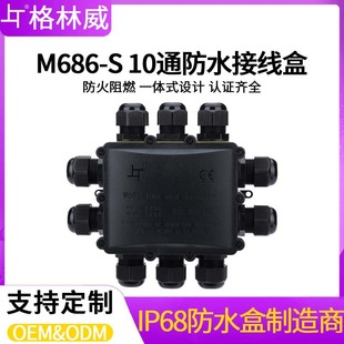 IP68��ˮ�Ӿ���M25ʮͨ��ȼ�Ӿ�������̫���·����|���o�����l