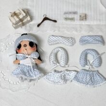 10cm玩偶娃衣睡衣套装yuy小玉nyota塔塔哭娃换装套装玩偶衣服批发