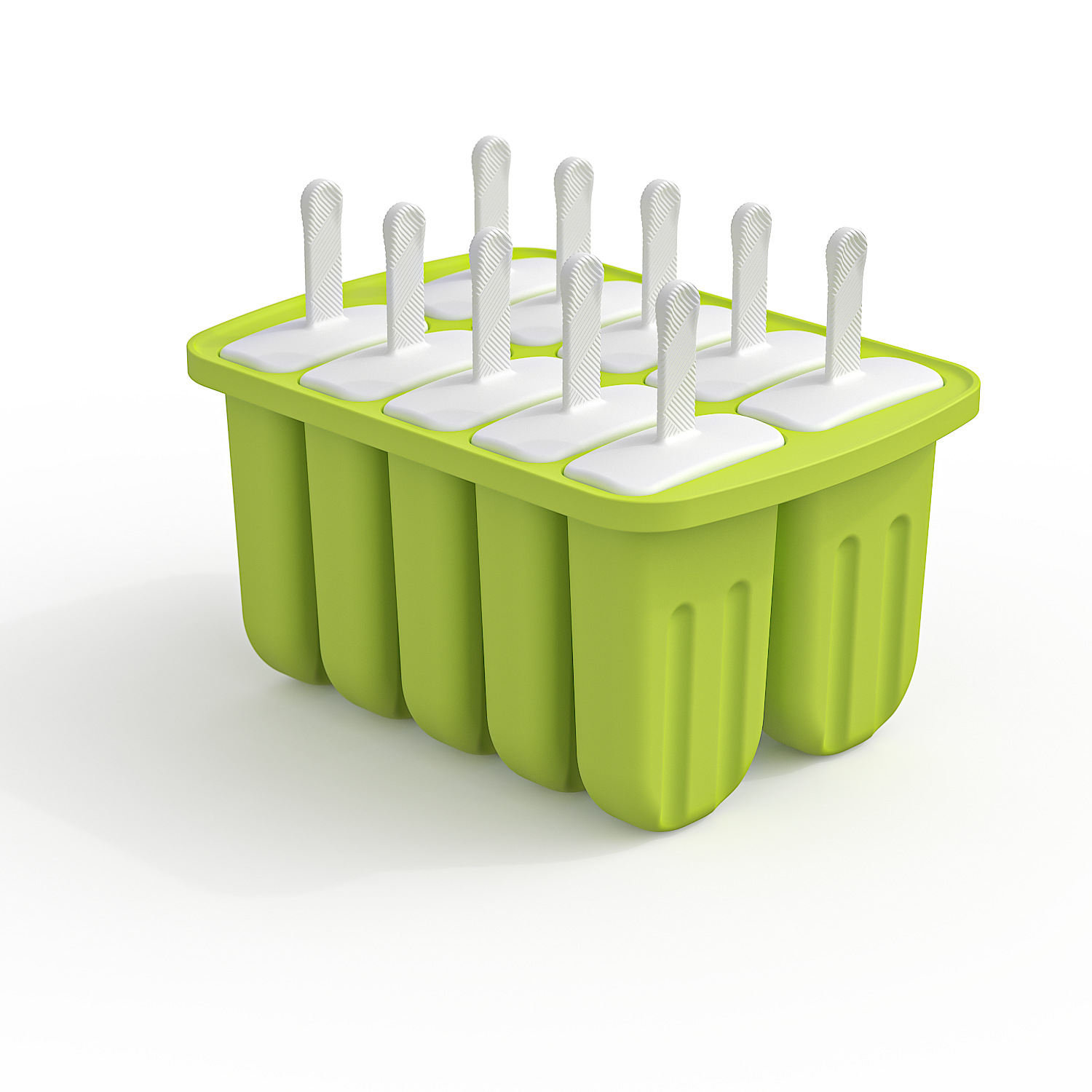 Nueva idea 9 seguidos 10 seguidos 12 seguidos Molde de helado de silicona Molde de paleta de hielo Molde de helado Molde de helado de hielo