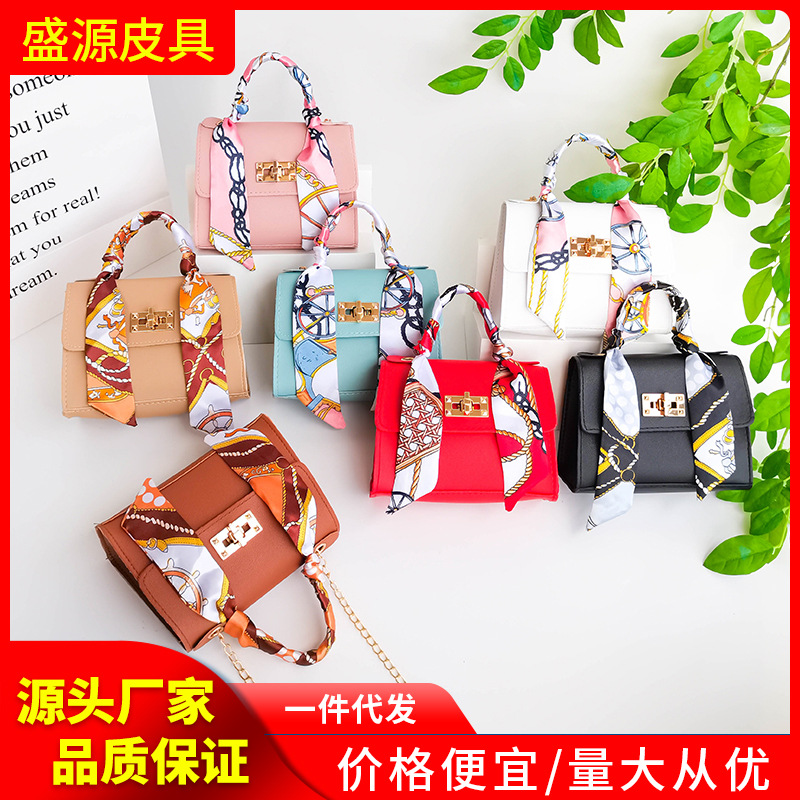 Silk scarf portable small square bag 202...