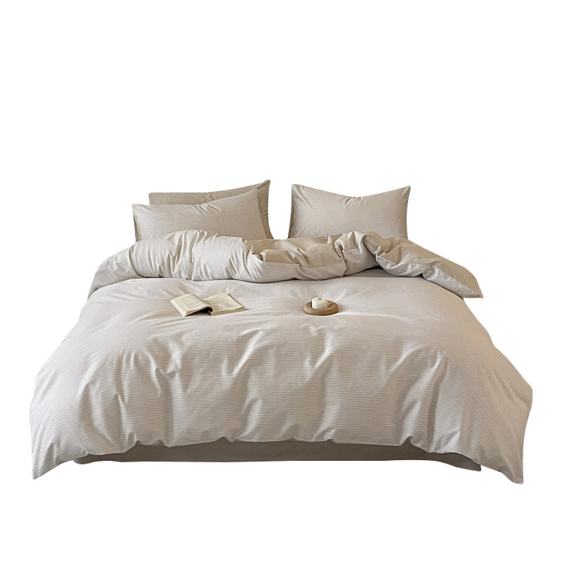 Parure de lit japonaise en coton pour draps de dortoir_voghion.com