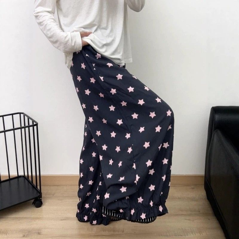 Extra-Long Casual Pants for Women, Summer Thin Style, Home Pants, Lounge Pants, New Chinese Style, Loose Casual Lazy Style Extra-Long Casual Pants for Women, Summer Thin Style, Home Pants, Lounge Pants, New Chinese Style, Loose Casual Lazy Style