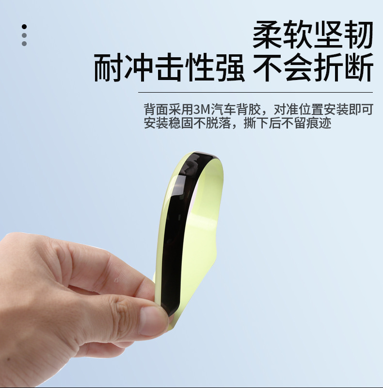 Suitable for the Updated Version of Model Y/3/Yl Tesla Door Handle Decorative Stickers, Luminous Anti-Scratch Door Handle Stickers