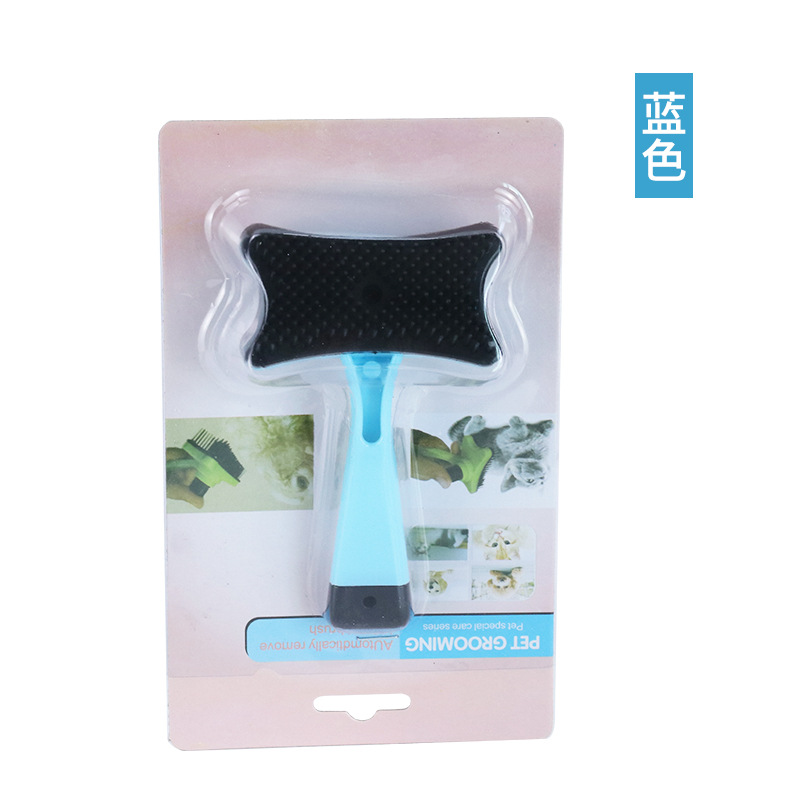 Suministros para mascotas Amazon nuevo auto-limpieza para mascotas peine depilación nudo abierto peine para mascotas peine de gato suministros de limpieza