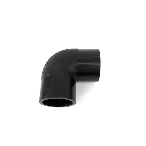 Brand new black PE pipe fitting for connecting 90-degree elbows, 63-800mm socket fusion HDPE water supply pipe components