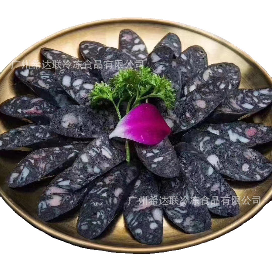 Bohe fishing port cuttlefish sausage 500 g/bag black ink cuttlefish sausage seafood hot pot frozen cuttlefish sausage