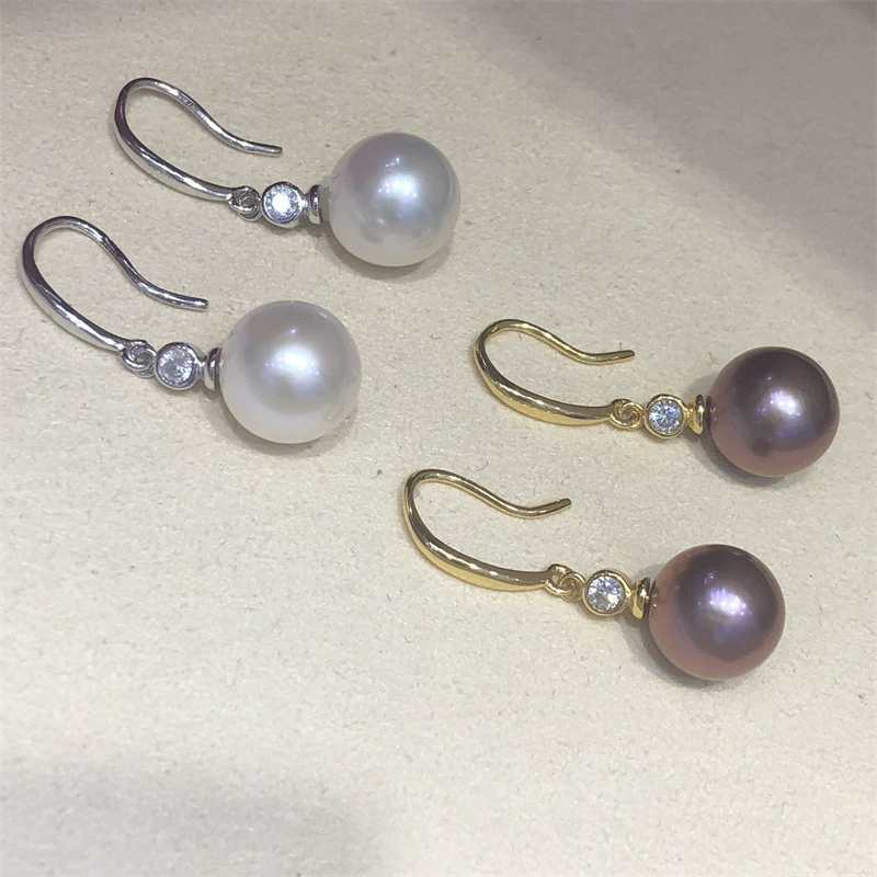 Серьги из жемчуга, модные аксессуары, образец 925 пробы