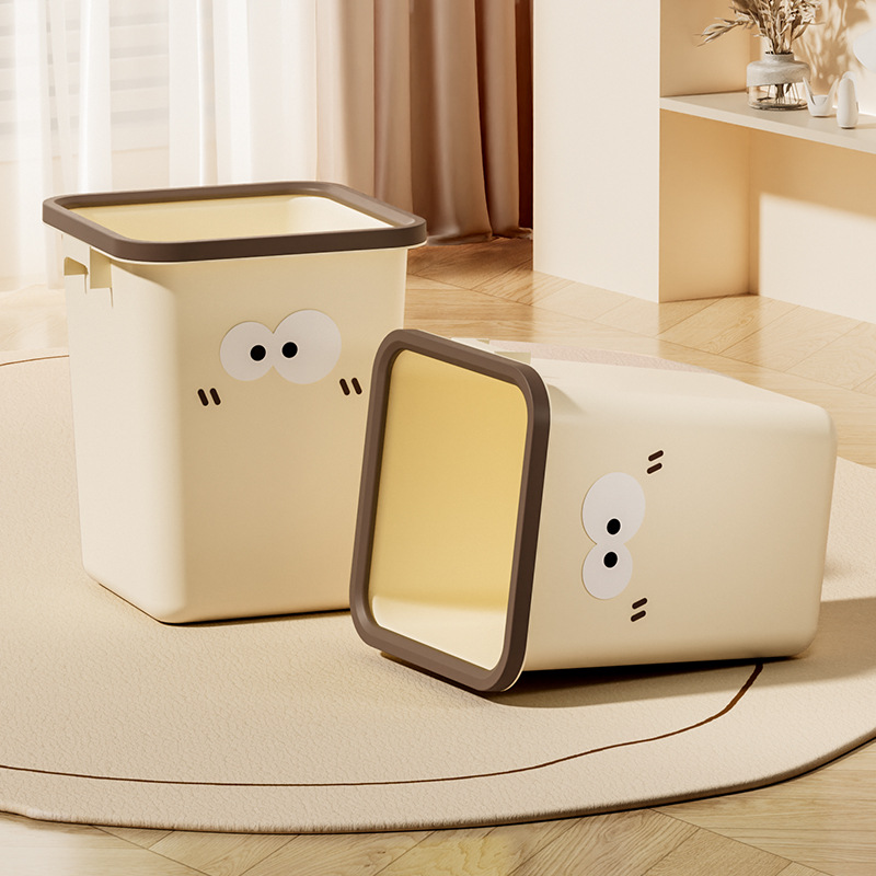 Papelera doméstica con tapa, diseño decorativo para cocina y baño