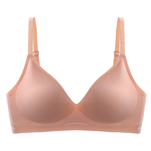 1.0 Expanded Jelly Soft Support Bra Small Breasts Make Bigger Seamless Wireless Bra Women's Push-Up Thickened Bra