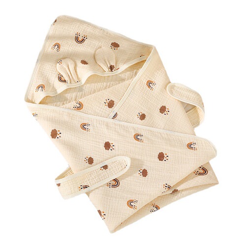 Spring and summer baby blanket, pure cotton gauze blanket, four-layer crepe baby blanket, maternity and baby products blanket, maternity and baby supplies blanket