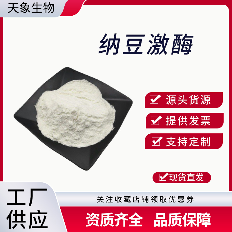 纳豆激酶粉40000FU/g 枯草杆菌蛋白激酶 纳豆提取 纳豆粉100g/袋