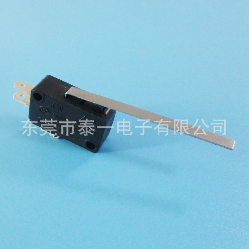 电动工具用长柄行程开关28*16*10柄长52mm耐5A电流微动开关KW7-9