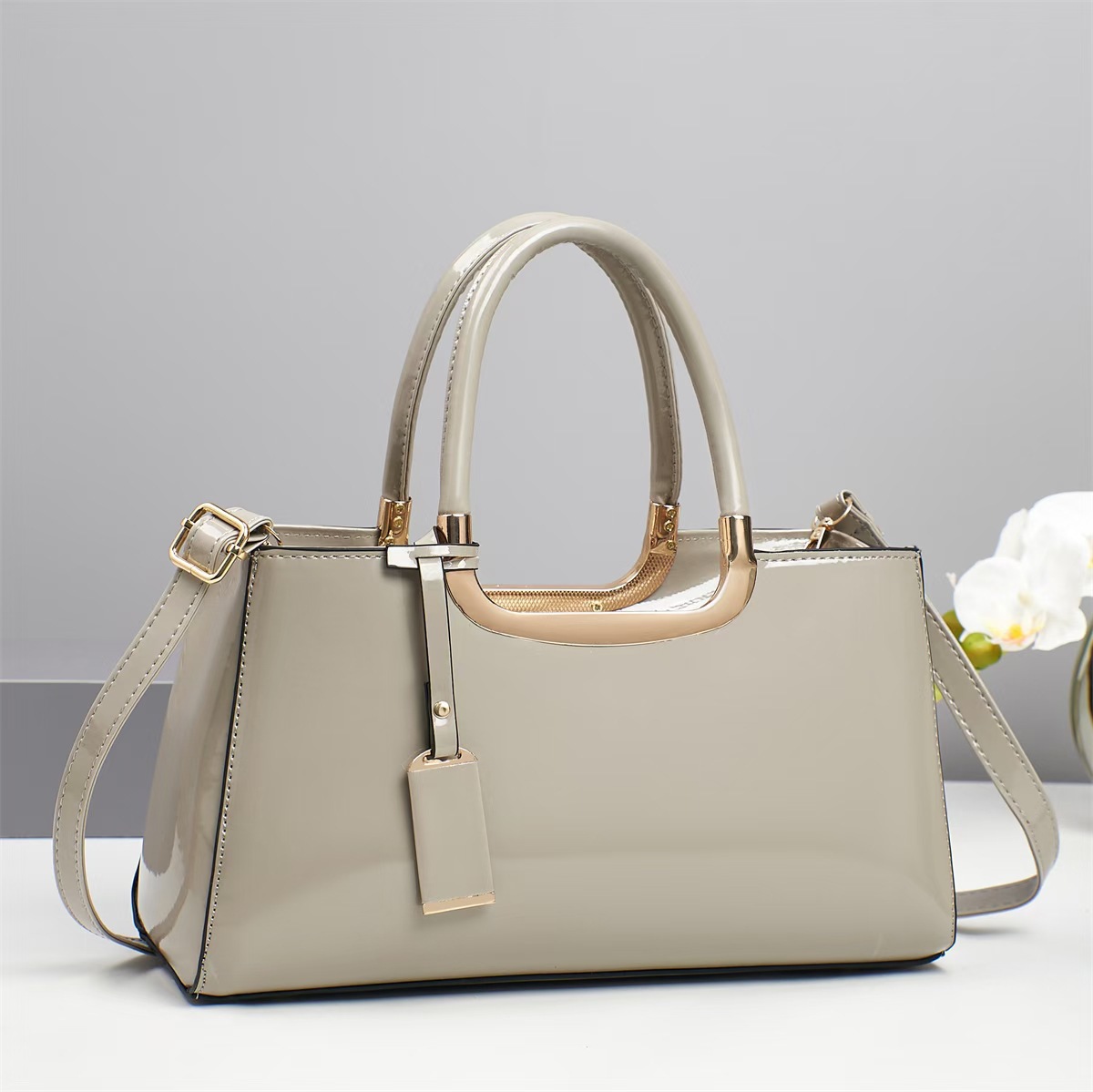 Bolso 2025 nueva moda moda bolso de mujer espejo de alta calidad piel brillante de gran capacidad bolso de hombro bolso de mano