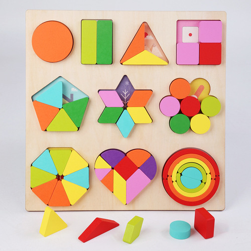 Young children's geometric shape modeling cognitive matching board baby digital enlightenment equal parts learning educational early education toys