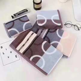 新款前处理32股120克简约时尚圆圈方格棋盘格高档礼品面巾