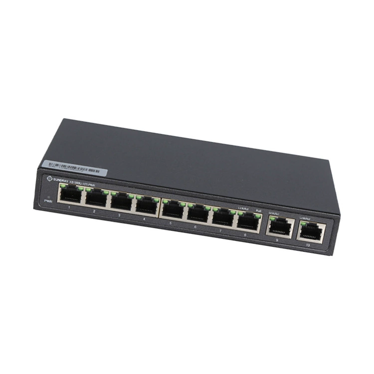 8-портовый принудительно управляемый коммутатор POE Gigabit XS1550U-10T-PWR от X-LINK