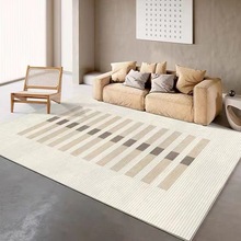 北欧现代卧室客厅地毯几何抽象条纹满铺地毯沙发茶几地毯地垫厂家
