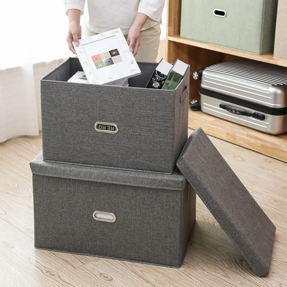 Clothes Storage Box Fabric Storage Box Drawer Type Folding Wardrobe Storage Box Household Finishing Box Quilt Storage Basket