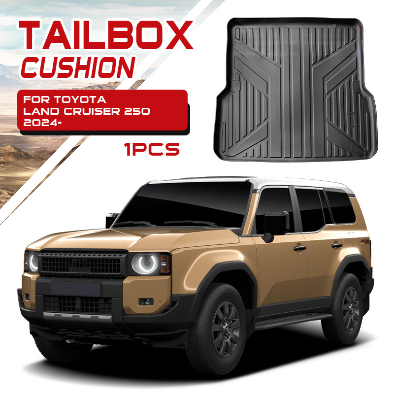 Txinrui Aplicable a Prado Alfombrilla para piso de coche Alfombrilla para pie TPE Land Cruiser LC250 Floor Mats