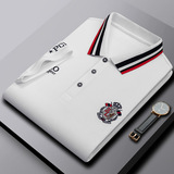 Летняя футболка polo, футболка с коротким рукавом, с вышивкой