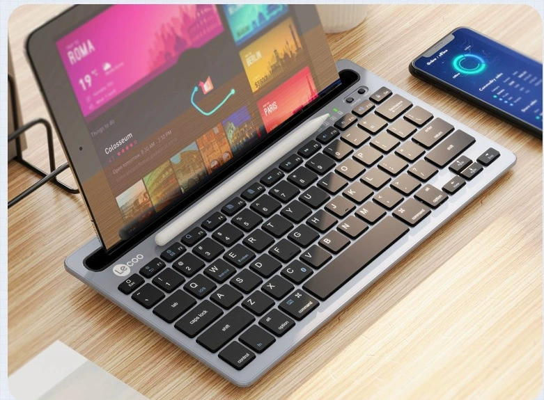 Совместимая клавиатура Lenovo, ноутбук, планшет, металлический ультратонкий мобильный телефон, bluetooth