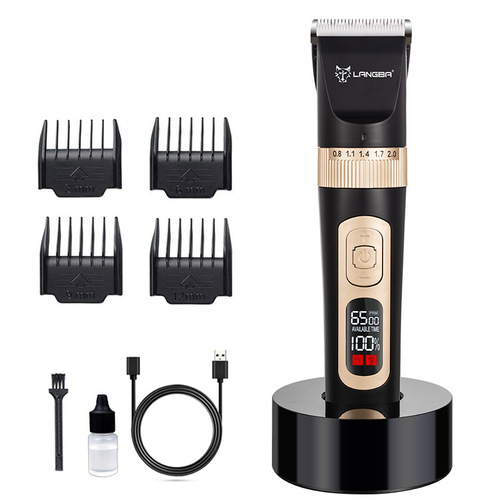 Source manufacturer cross-border rechargeable animal hair clipper Amazon dog electric clipper electric clipper pet shaver