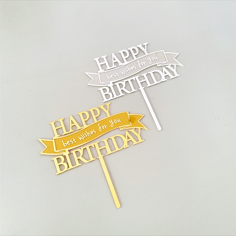 Birthday Letter Arylic Party Cake Decorating Supplies 1 Piece display picture 2
