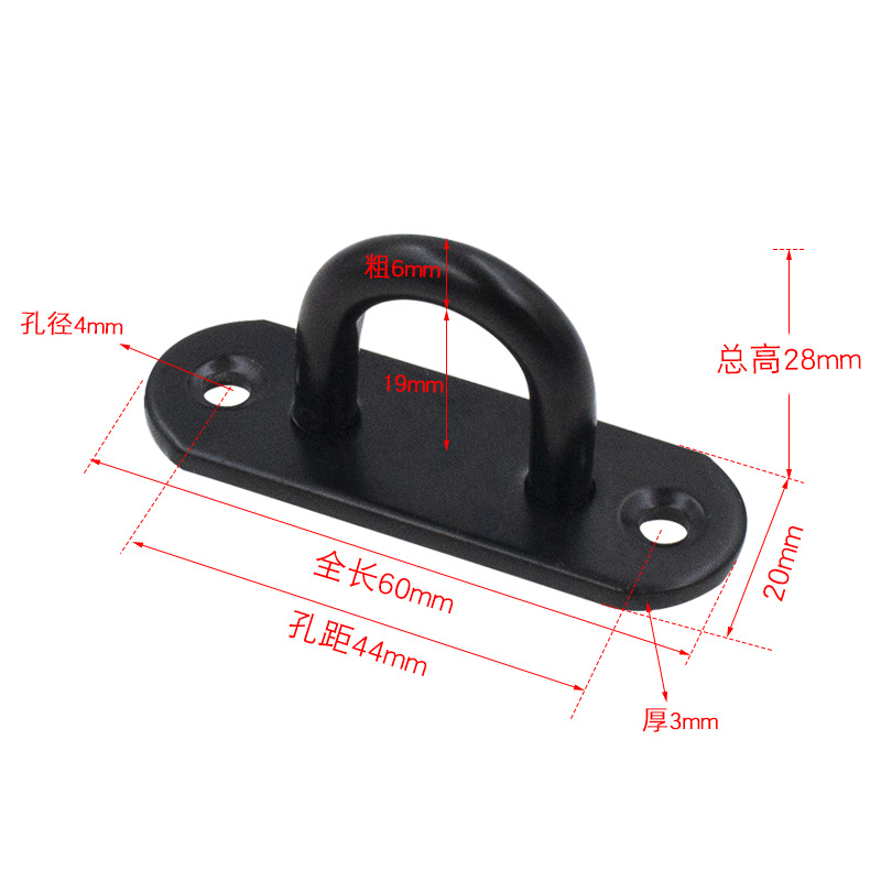 Gancho montado en el techo de acero inoxidable engrosado, gancho portador de carga para techo de pared, gancho de techo para colgar pantallas de proyección, gancho único para pared con clavo de techo.