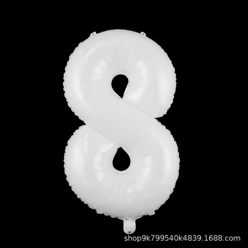 Transfronterizo inswind 16 pulgadas globo de aluminio digital verde blanco azul Año Nuevo letras de Año Nuevo pequeño globo digital