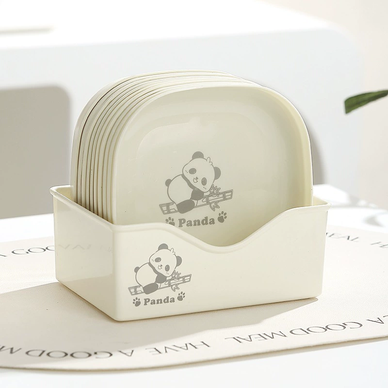 Костяная тарелка для домашнего обеденного стола, костяная тарелка, поднос для мусора, легкая роскошная пластиковая костяная тарелка, основание для тарелки для закусок, настольное хранилище.